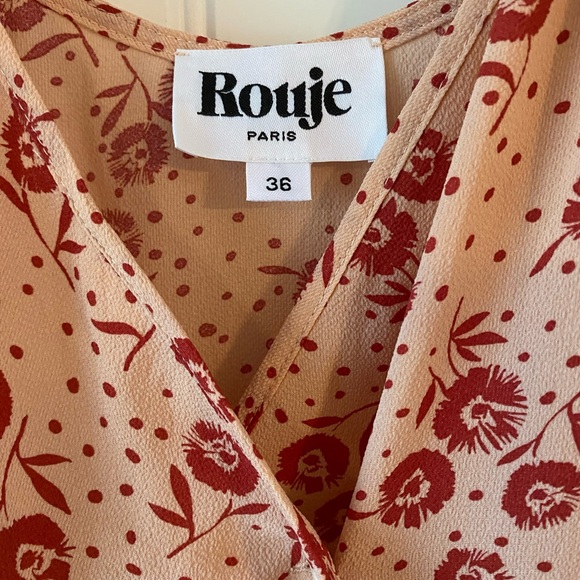 Rouje Paris Monica Wrap Floral Pink Dress - Picture 3 of 6